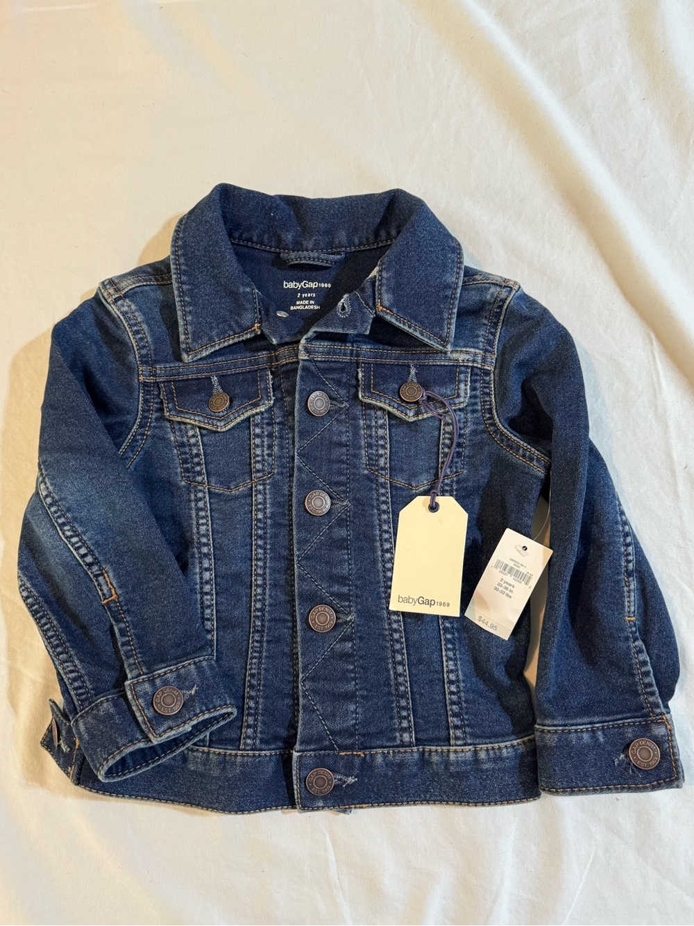 NWT GAP Baby Denim Jacket in Dark Blue